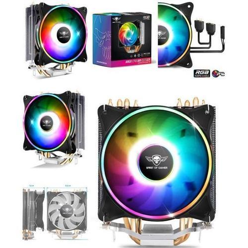 CPU VENTILATEUR VENTIRAD AIRCOOLER 120 MM RGB