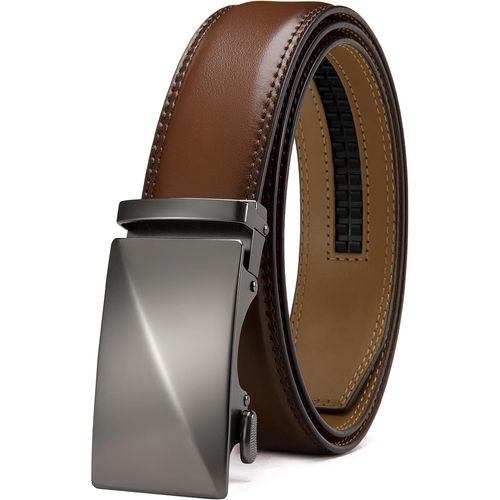 Ceinture Automatique Hommes, Ceinture Cuir Hommes Ratchet Boucle Automatique Hommes 35mm Business Suit, Ceinture Hommes R¿¿Glable En Continu