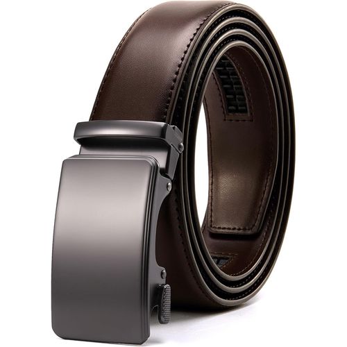 Ceinture Automatique Hommes, Ceinture Cuir Hommes Ratchet Boucle Automatique Hommes 35mm Business Suit, Ceinture Hommes R¿¿Glable En Continu