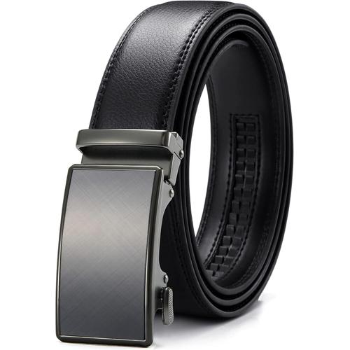 Ceinture Automatique Hommes, Ceinture Cuir Hommes Ratchet Boucle Automatique Hommes 35mm Business Suit, Ceinture Hommes R¿¿Glable En Continu