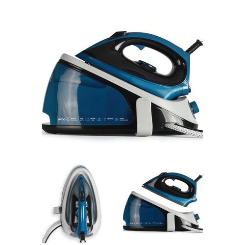 Centrale vapeur HQ BLEUE 2100 W HQ 3.5 bars Thermostat réglable anticalcaire Semelle céramique "Ultra Gliss"