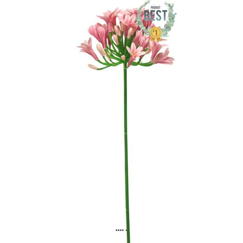 Agapanthe Artificielle En Tige H75 Cm, Grande Tête D 14 Cm Rose - Best