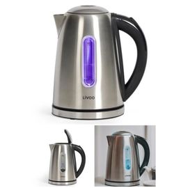 Bouilloire théière SANS FIL automatique en verre 1,7 L 2200 W Arrêt automatique Rotation à 360° sur son socle