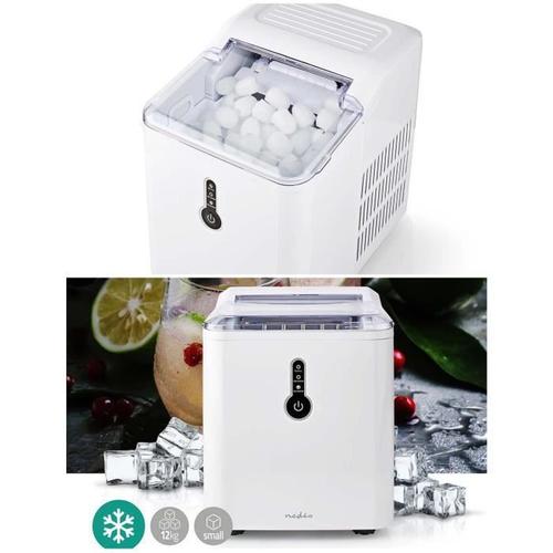 Machine à glaçons Rapide 1.5 l | 12 kg | Plastique Blanche couvercle transparent Ice maker