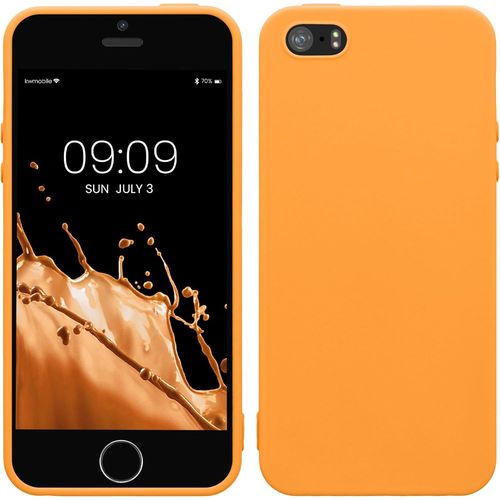 Housse Compatible Avec Apple Iphone Se (1.Gen 2016) / Iphone 5 / Iphone 5s Coque - Housse De T¿¿L¿¿Phone Protection Souple En Silicone - Orange Fruit¿¿E