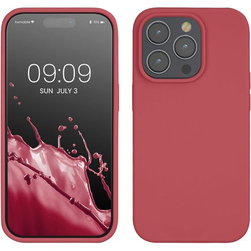 Housse Compatible Avec Apple Iphone 14 Pro Coque - Coque De T¿¿L¿¿Phone Fine Avec Finition Douce - Rose Fonc¿¿