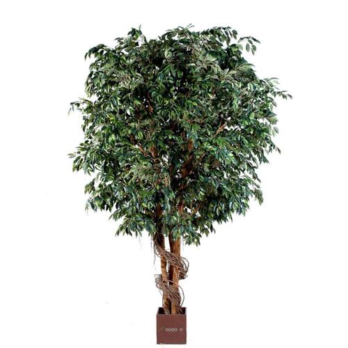 Ficus Benjamina Geant Artificiel H 380 Cm L 160 Cm 13056 Feuilles En Pot