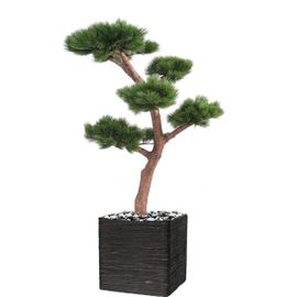 Bonsaï Pin Artificiel H 150 Cm D 90 Cm En Pot Anti-Uv