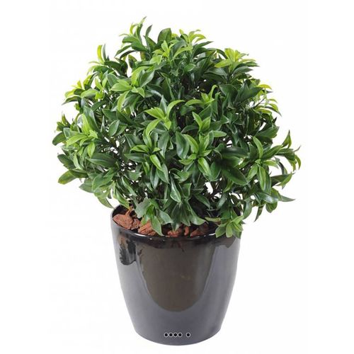 Laurier Artificiel En Pot Buisson Extérieur H 55 Cm