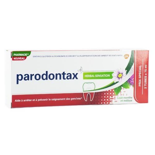 Parodontax Dentifrice Herbal Sensation Lot De 2 X 75ml 