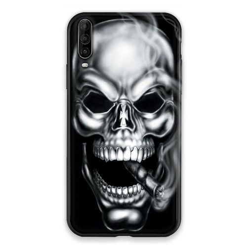 Coque Pour Wiko View 4 Tete De Mort Fume