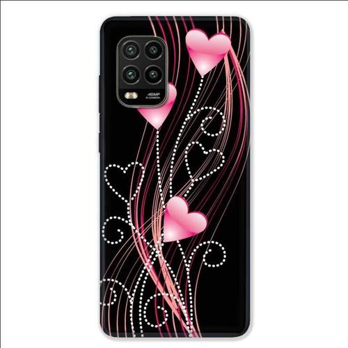 Coque Pour Xiaomi Mi 10 Lite 5g - Coeur Rose Montant