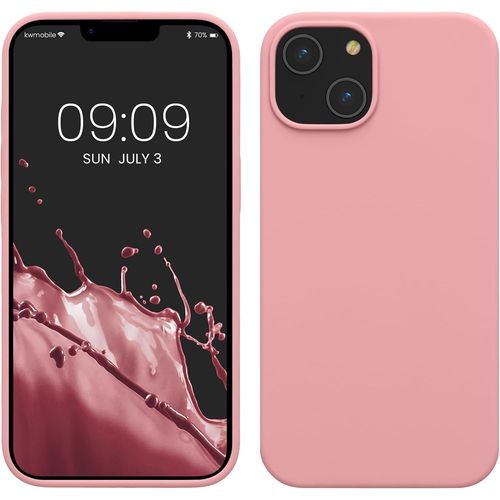 Housse Compatible Avec Apple Iphone 14 Coque - Coque De T¿¿L¿¿Phone Fine Avec Finition Douce - Rose Pale