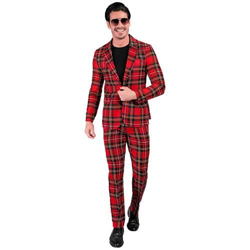 Costume Imprimé Tartan Ecossais Adulte - Taille: S
