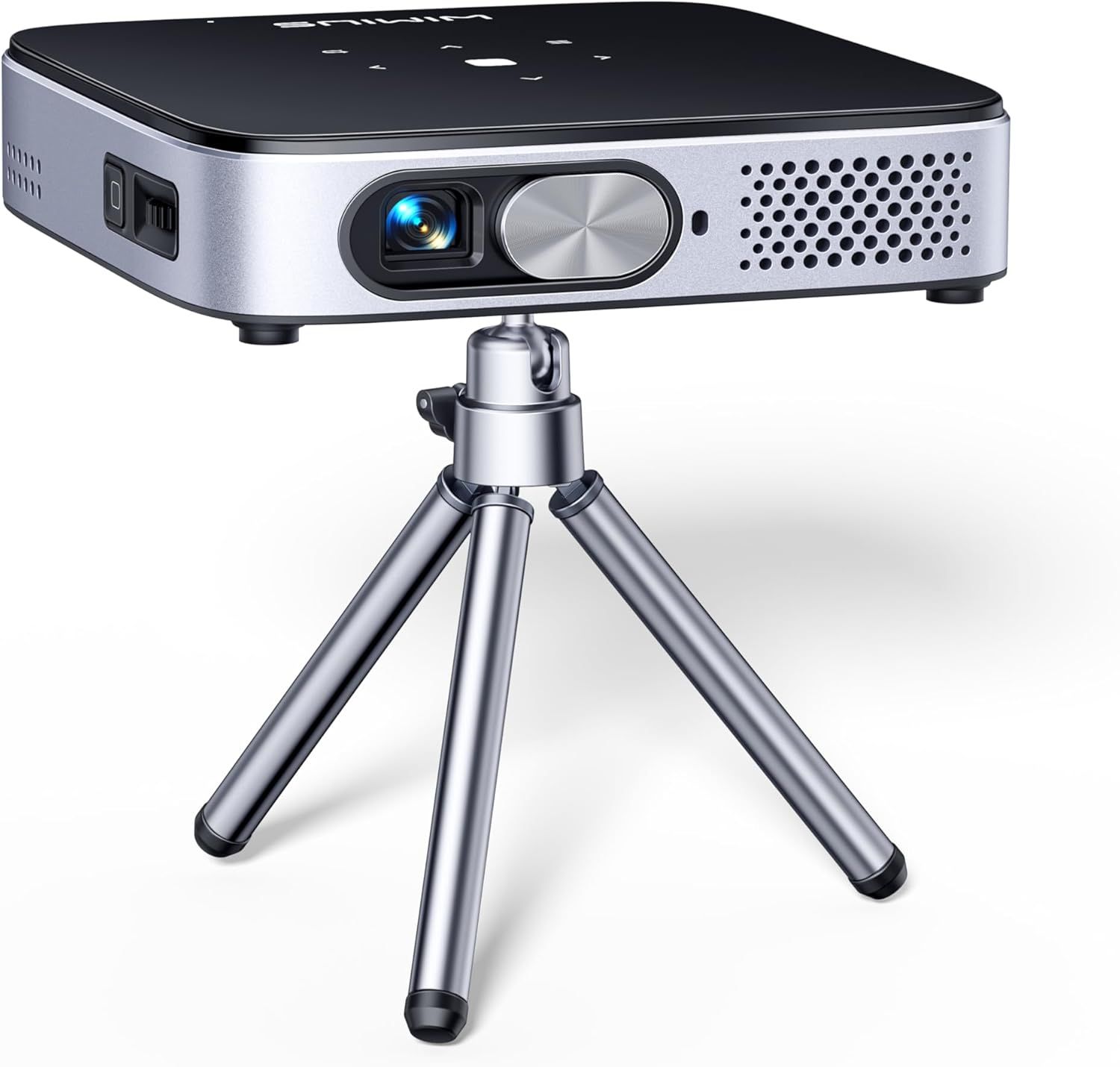 Mini Projecteur Portable WiFi Bluetooth 1080P - Réglable à 270° - Compatible Téléphone, TV Stick, Ordinateur - Écran Jusqu'à 150 Pouces