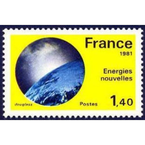 Timbre Non Oblitéré - Energies Nouvelles ( Dialogue Stylisé Entre La Terre Et La Soleil) - N° 2128