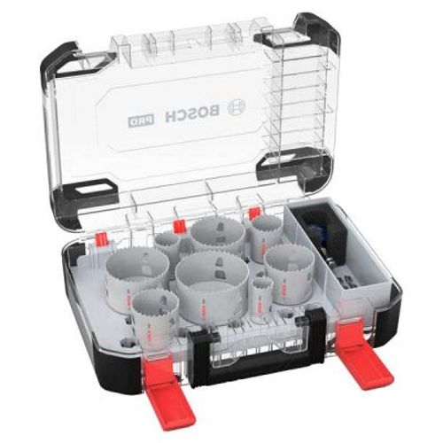 Coffret de 8 scies trépans PC Plus Diam 25 à 86 mm multi matériaux - BOSCH - 2608594430