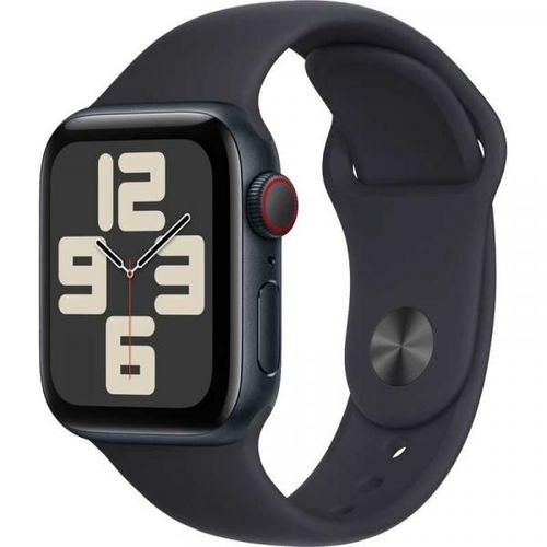 Montre Connectée Apple Watch Se 40 Mm 2022 Midnight Alu Case Noir Bracelet Sport S/M Eu