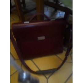 Sacoche le tanneur en cuir rouge