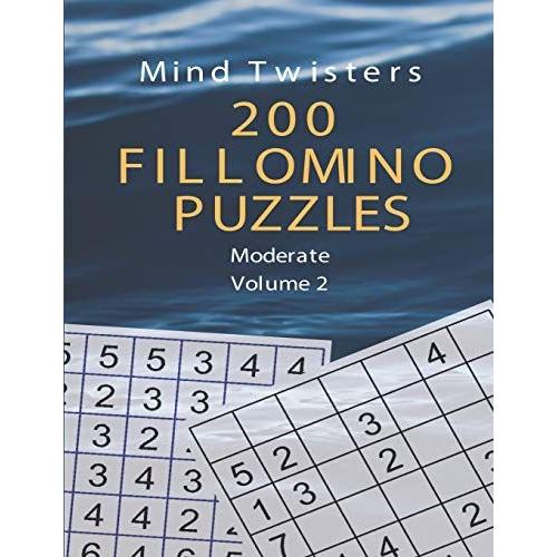 Mind Twisters - 200 Fillomino Puzzles - Moderate Volume 2
