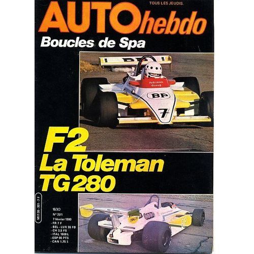 Auto Hebdo N° 201 : F2 Latoleman Tg 280