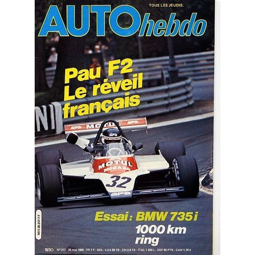 Auto Hebdo N° 217 : Pau F2 Le Reveil Francais