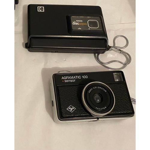 2 Appareil Photos - Kodak Disc 6000 + AGFAMATIC 100 sensor - excellent état
