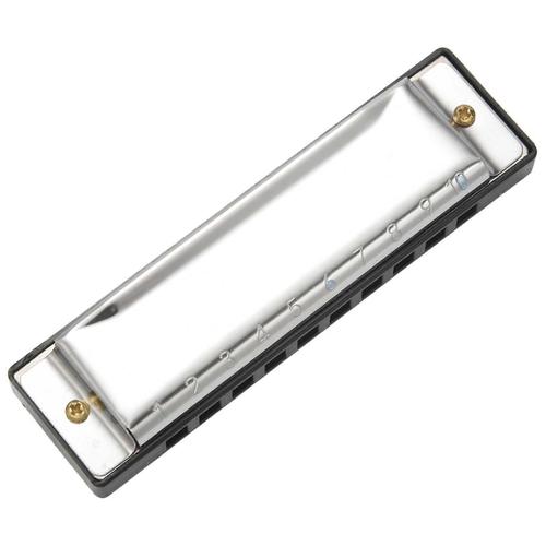 10 Trous Harmonica Instrument De Musique Bouche En Acier Inoxydable Pour Enfants Cadeaux