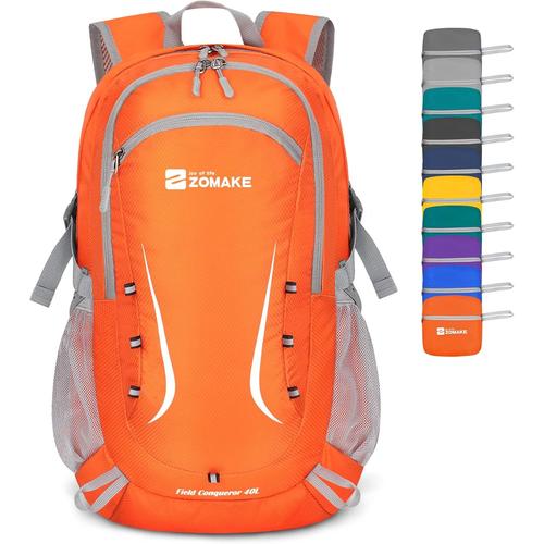 Sac a Dos Pliable 40L,Petit Sac à Dos Randonnée Ultra-Léger Sac de Voyage pour Homme Femme Sports et Plein air(Q856)