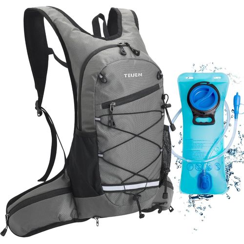 Sac À Dos Vtt Grande Capacité 10l, Équipé Sac Hydratation (Poche À Eau 2l Reservoir) Sac De Vélo Alpinisme Montagne Sport Course Camping, Sac Trail Running Pour Marathon Randonnée(Q911)