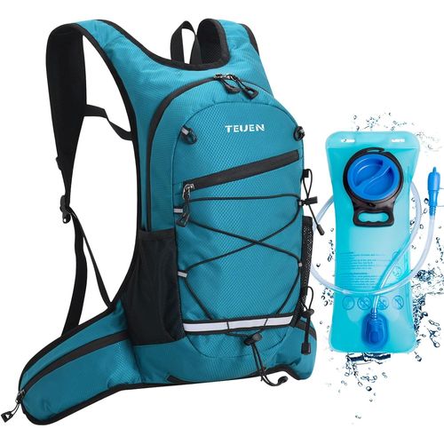 Sac À Dos Vtt Grande Capacité 10l, Équipé Sac Hydratation (Poche À Eau 2l Reservoir) Sac De Vélo Alpinisme Montagne Sport Course Camping, Sac Trail Running Pour Marathon Randonnée(Q909)