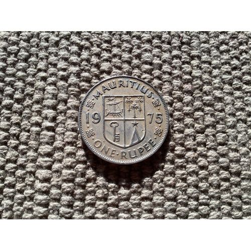 1 Pièce D¿Une Rupee, Maurice, Année 1975