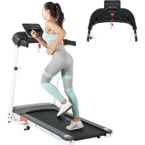 Tapis De Course,Tapis Course Electrique Pliable,Moteur 880w,Tapis De Marche 15programme,Tapis Roulant Avec Impulsion/Ecranlcd/Roue,Tapis De Marche Pliable,Tapis De Sport Inclinable