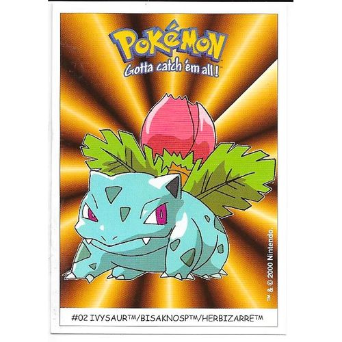 Herbizarre (02) - Pokémon - Dunkin Boomer - Stickers