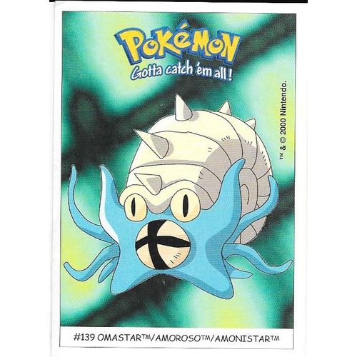 Amonistar (139) - Pokémon - Dunkin Boomer - Stickers