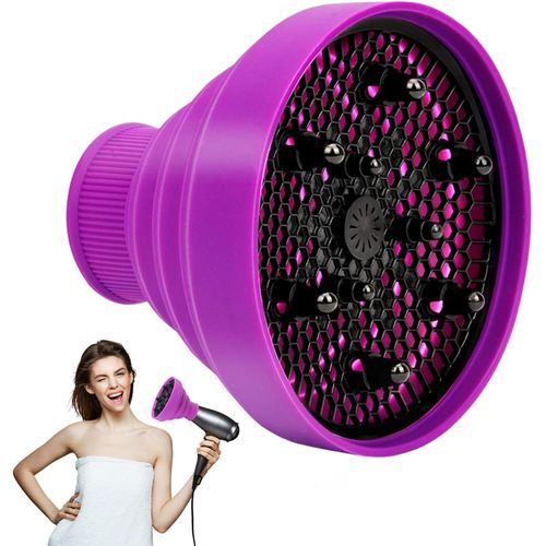 Diffuseur Seche Cheveux,Diffuseur Cheveux Universel,Diffuseur Boucle Pliable,Diffuseur Cheveux Universel Pliable,Diffuseur Sèche-Cheveux En Silicone,Universal Cheveux Diffuseur[L328]