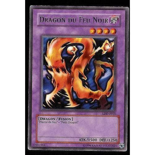 Dragon Du Feu Noir En Fr Ldd-F015 Carte En Rare