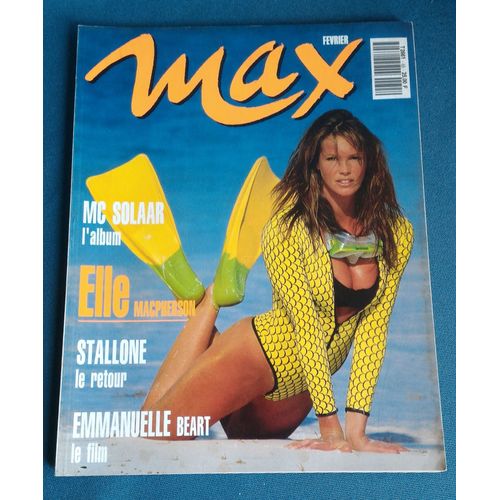 Max - N° 55 - Fevrier 1994 - Elle Macpherson - Occasion