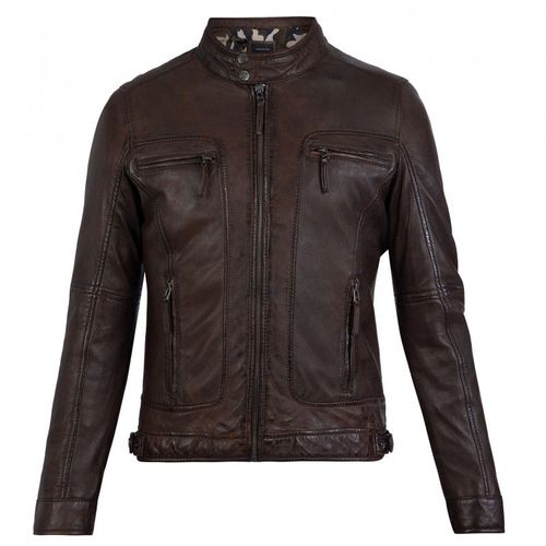 Oakwood Casey (60901) Blouson En Cuir, Marron (502), Homme