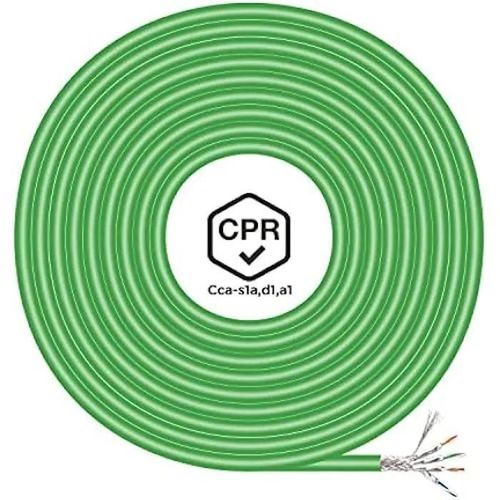 Câble réseau AISENS A146-0667 Cat.7 600 MHz S/FTP AWG23, vert, 305m