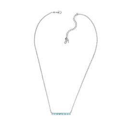 Collier - Adore - Elegance - Métal - Argenté - Femme - Bleu - 42 Cm