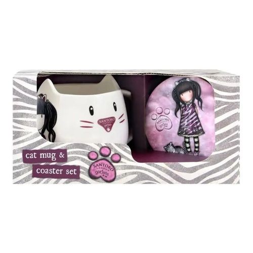 Safta - 1168gj02 - Article, Set De Tasse Et Sous-Verres Gorjuss Ruby Wild Mixte Enfant, Multicolore, M