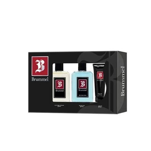 Brummel Kit Eau De Cologne 250ml + Lotion Après Rasage 250 Ml +Gel Douche 75 Ml 