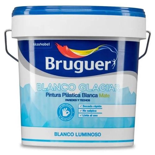 Peinture Plastique Intérieur Blanc Glacier Mat 15l 5208048 Bruguer