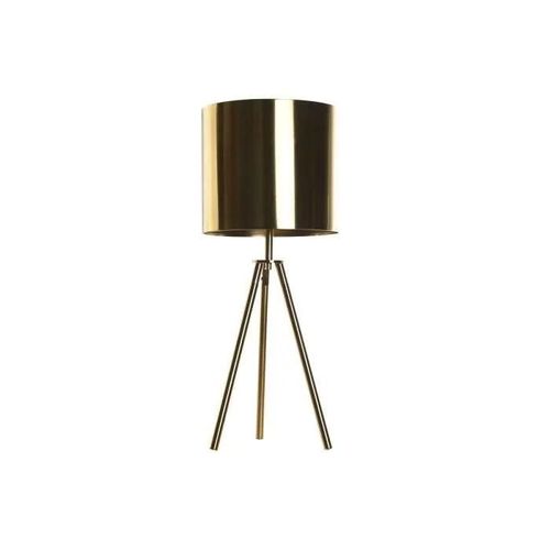 Lampe De Bureau Doré Métal 25 X 25 X 56 Cm 220 V 50 W 25 X 25 X 60 Cm