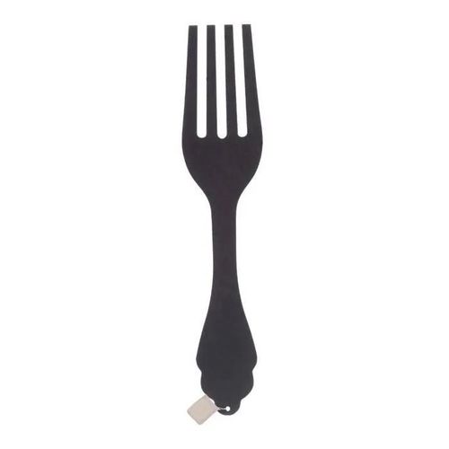 Déco murale - ATMOSPHERA - Fourchette - Bois MDF - Noir - 16,5x0,6x78,5 cm