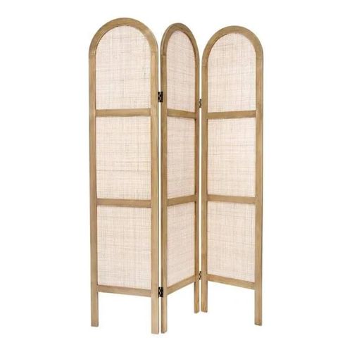 Paravent cannage rotin H170 cm - Beige - Atmosphera createur d'interieur