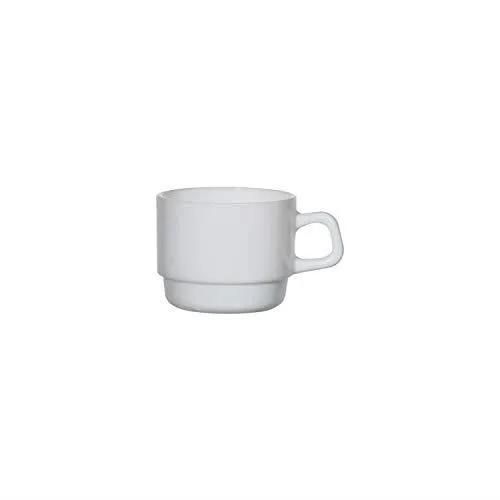 Arcoroc 14611 Tasse Restaurant Blanc 25 Cl, Opale, Empilable Lot De 6 14611