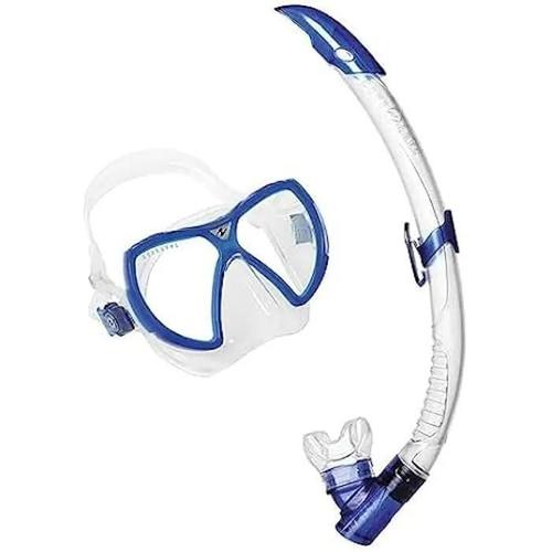 Masque De Plongée Aqua Lung Visionflex Lx - Silicone Bi-Coloris - Champ De Vision Large