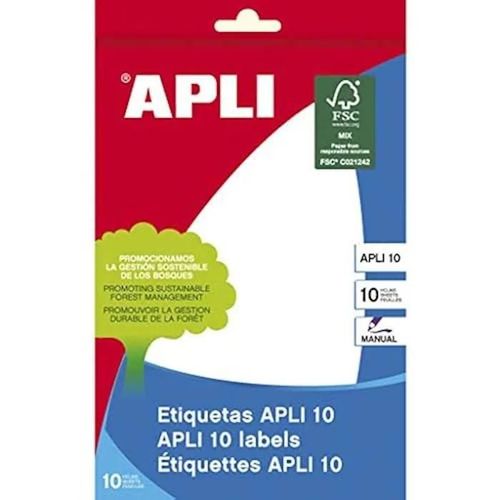 Étiquettes Apli 1662 - Sac Étiquettes - Blanc - 105 X 149 Mm